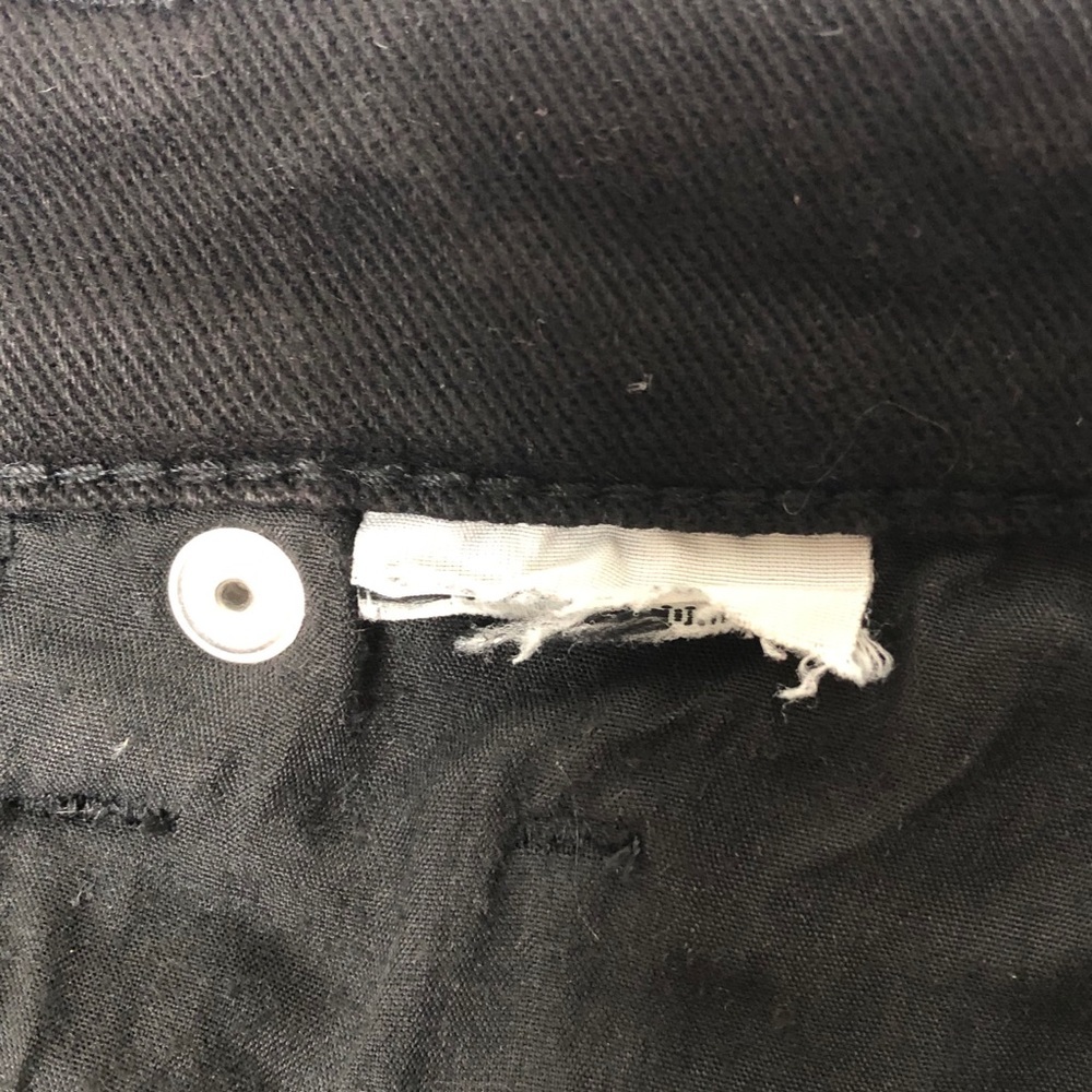 STS Blue Shorts Ashley High Rise Distressed Button Fly Raw Rayed Hem Black 0 - Picture 5 of 15